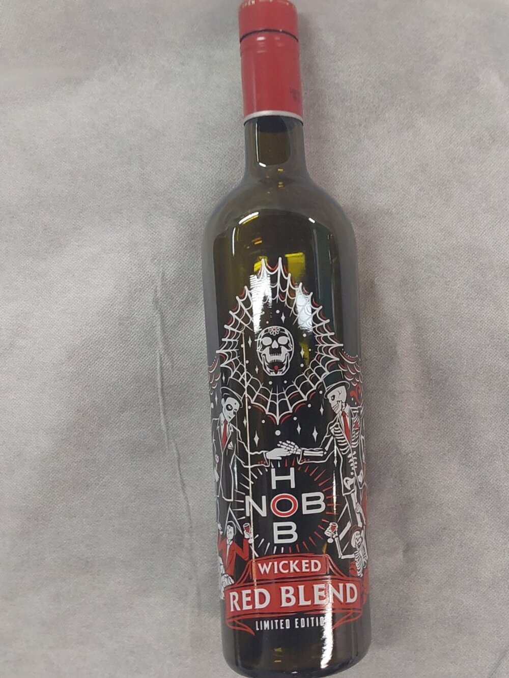 Collectible painted special edition wine bottle